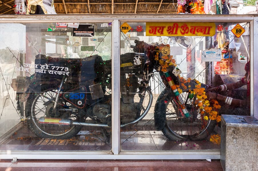 Om Banna Temple Bullet Motorcycle