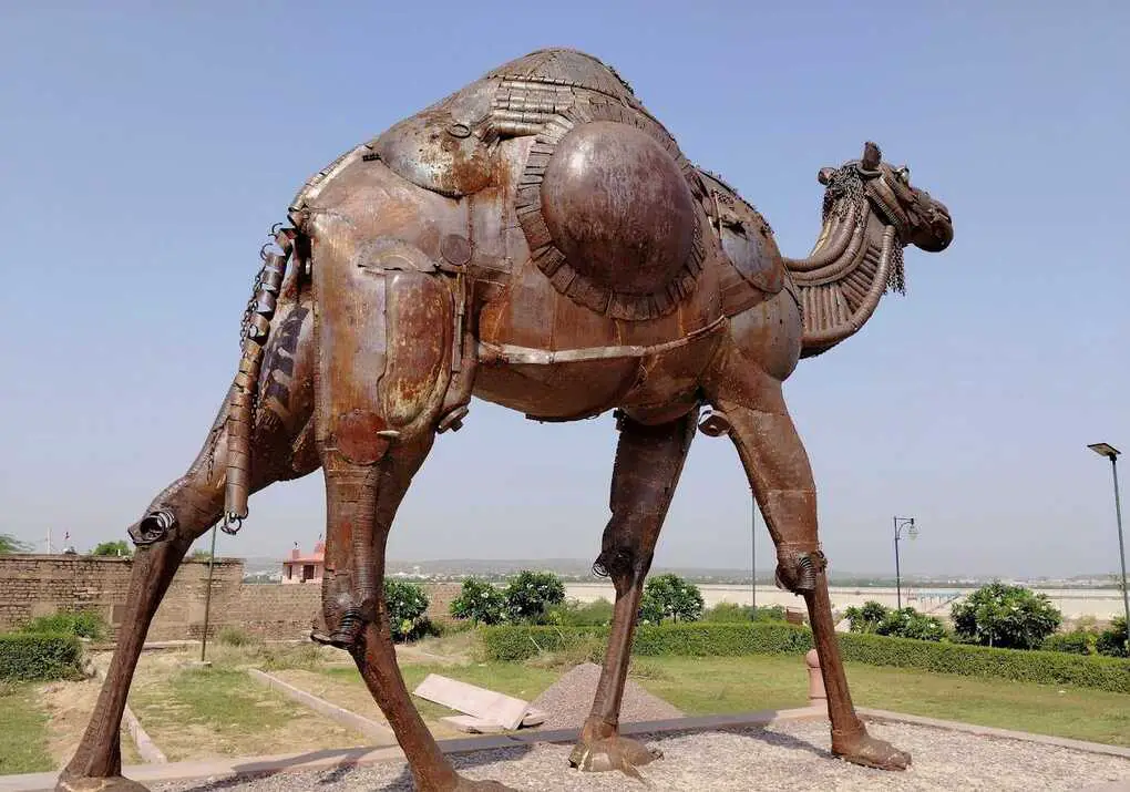 Camel Sculpture at Surpura Safari Park