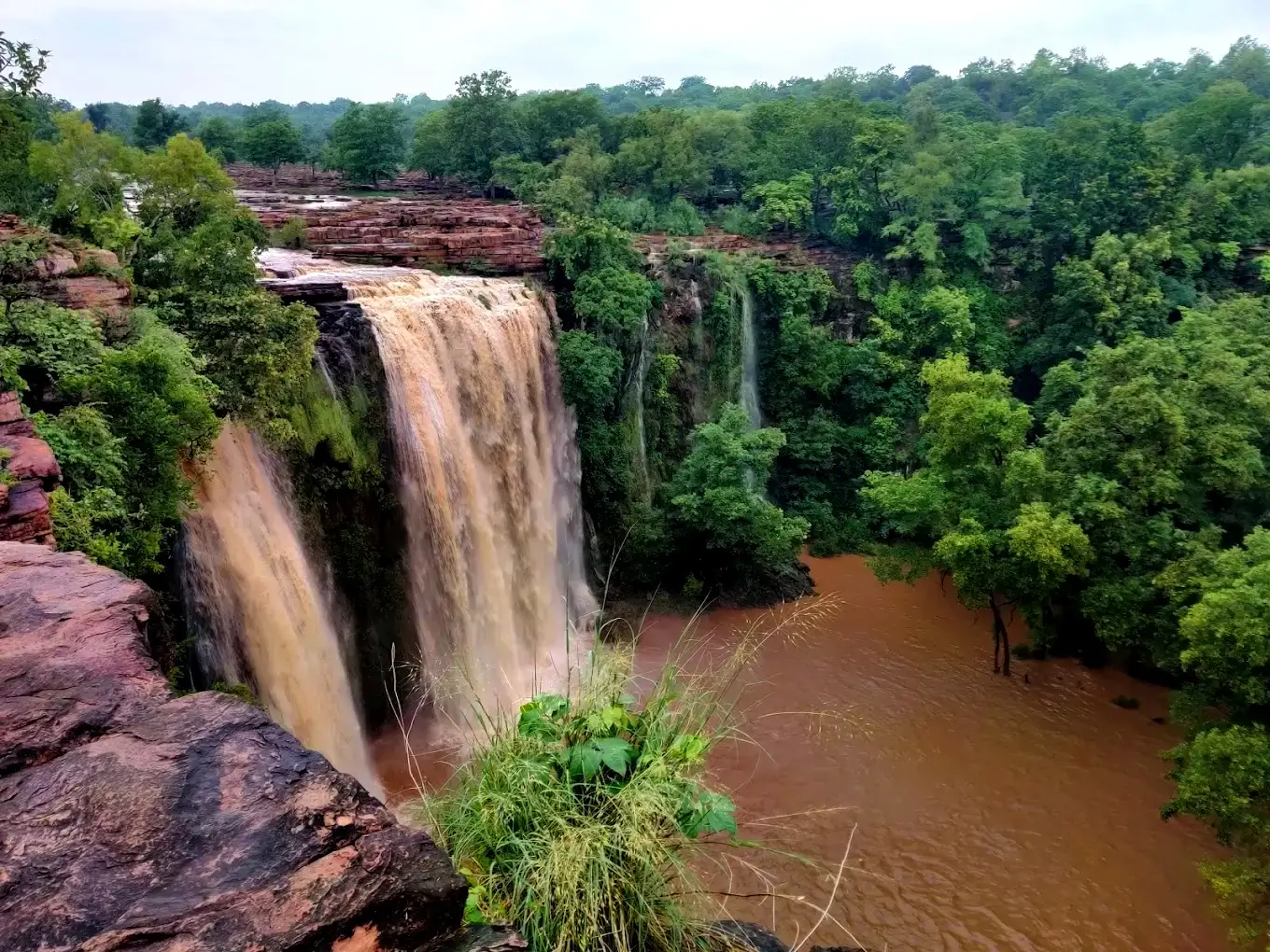 Padajhar Waterfall July water flow