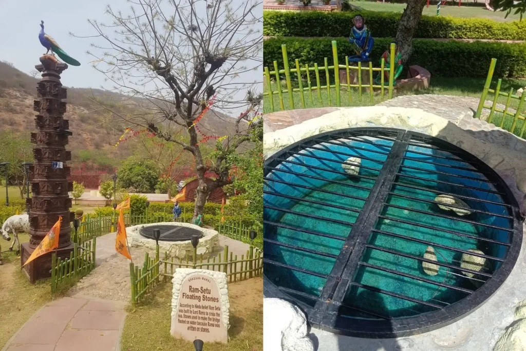 ram setu floating stones at khazana mahal
