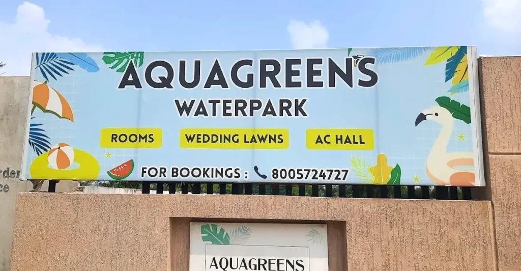 Aquagreens Waterpark Kota Entry Gate Banner