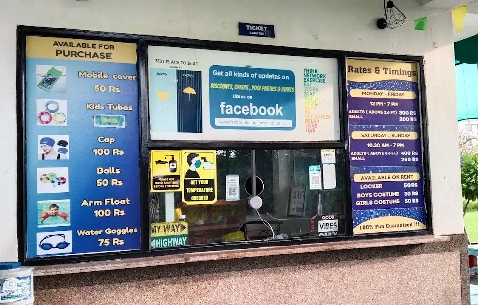 Aquagreens Waterpark Kota Ticket Counter