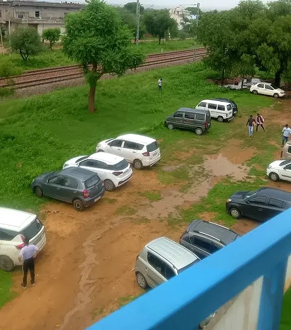 Hulchal Water Park Jaipur Open Parking Area