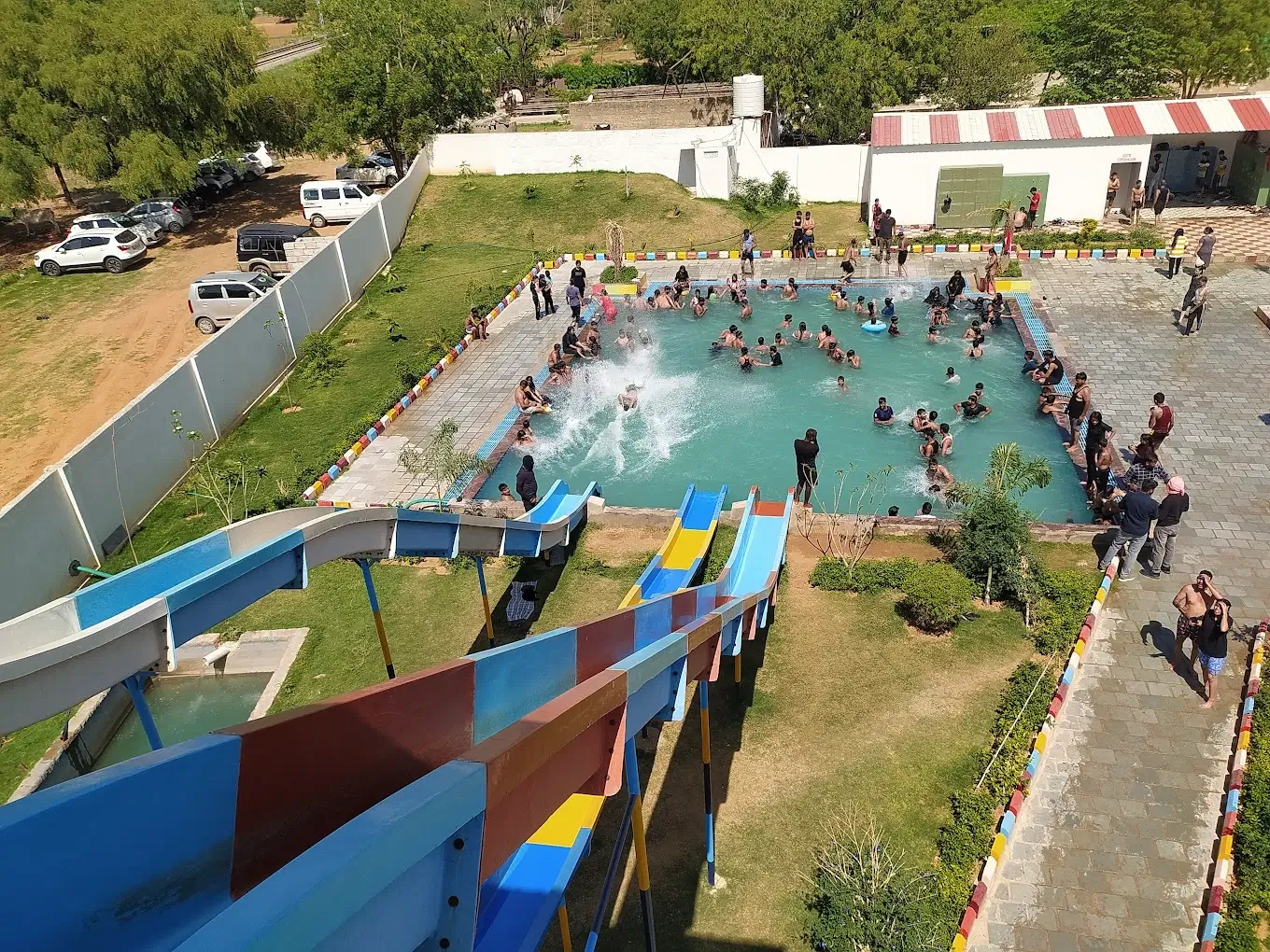 Hulchal Water Park Jaipur Top View From Slides