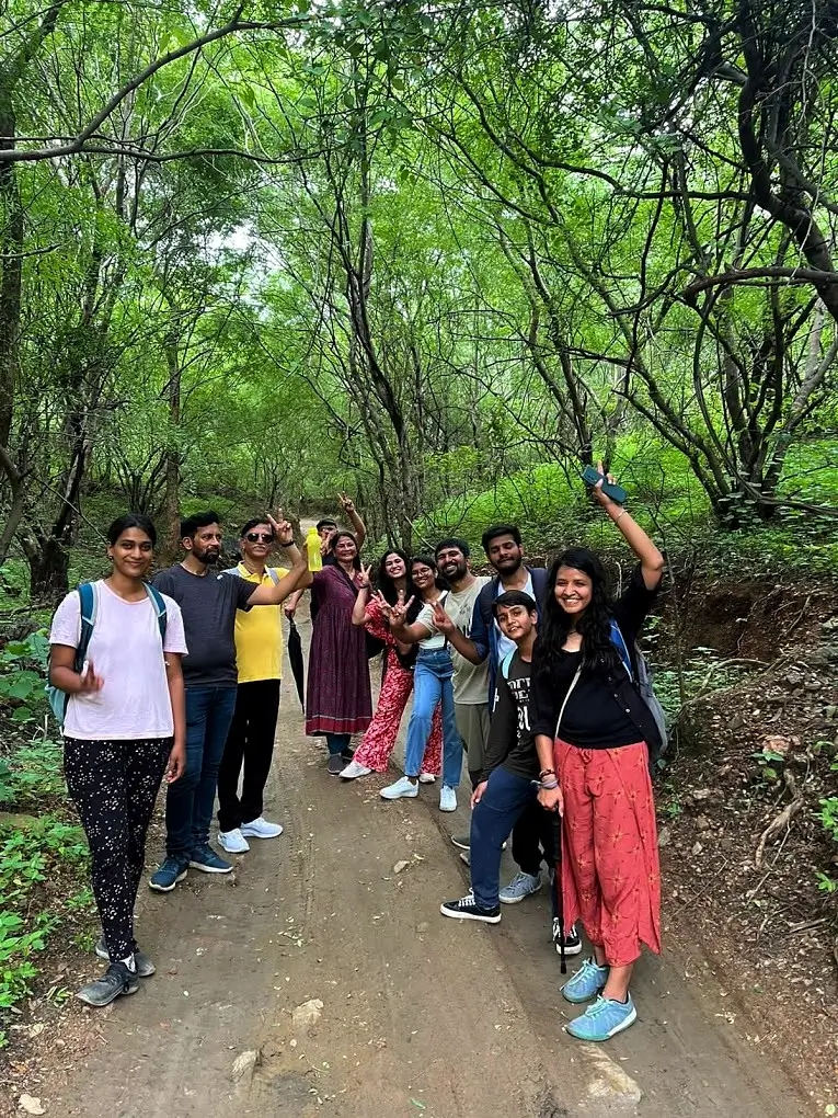 Bheel Beri Waterfall Group Enjoying