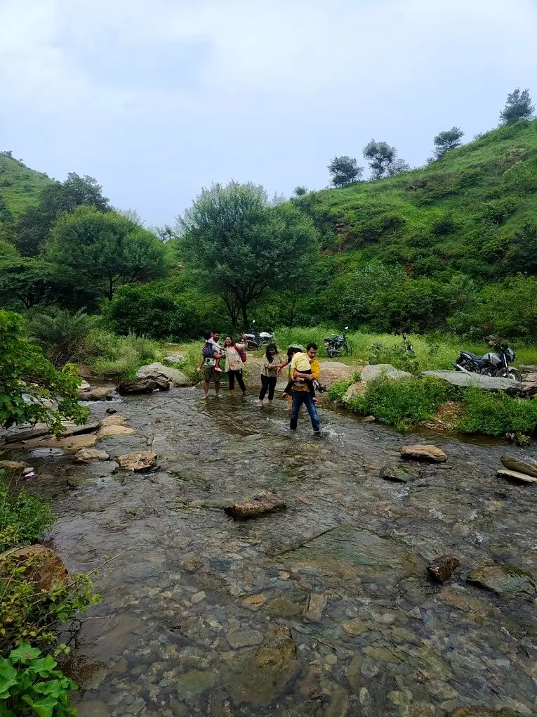 Shivalik Dam Walking in the River